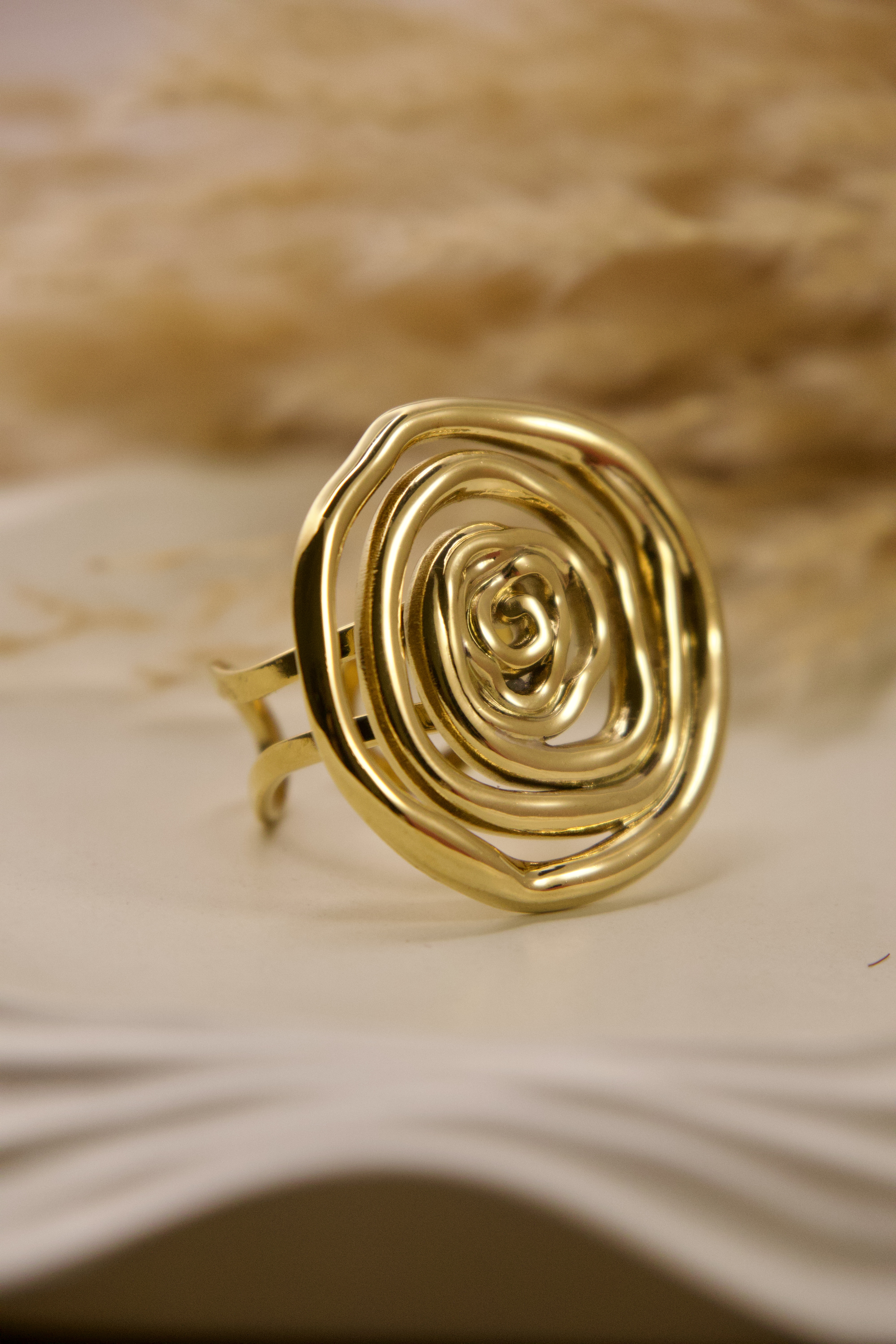 Spiral Rose Ring