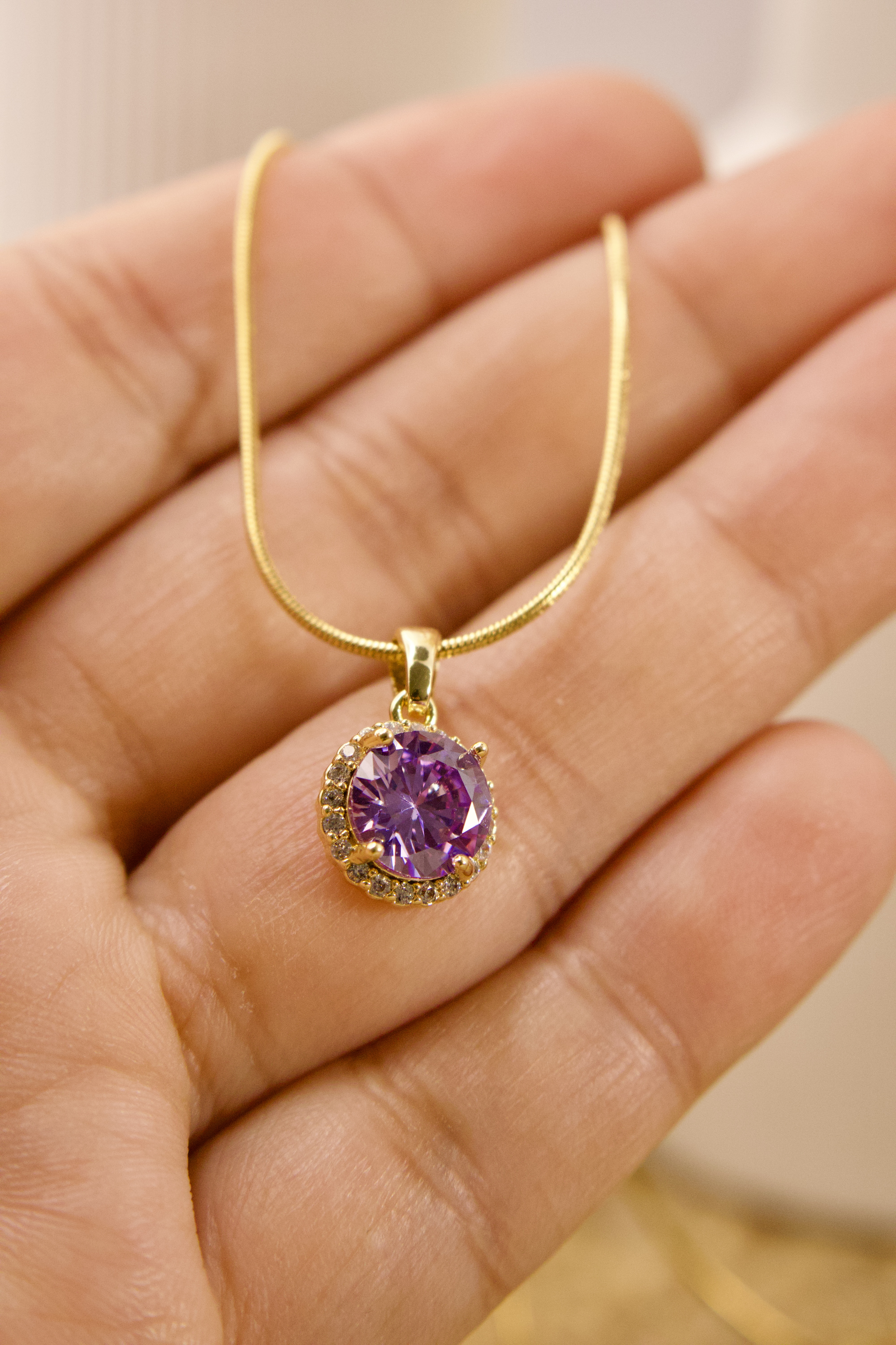 Lilac Gemstone Pendant