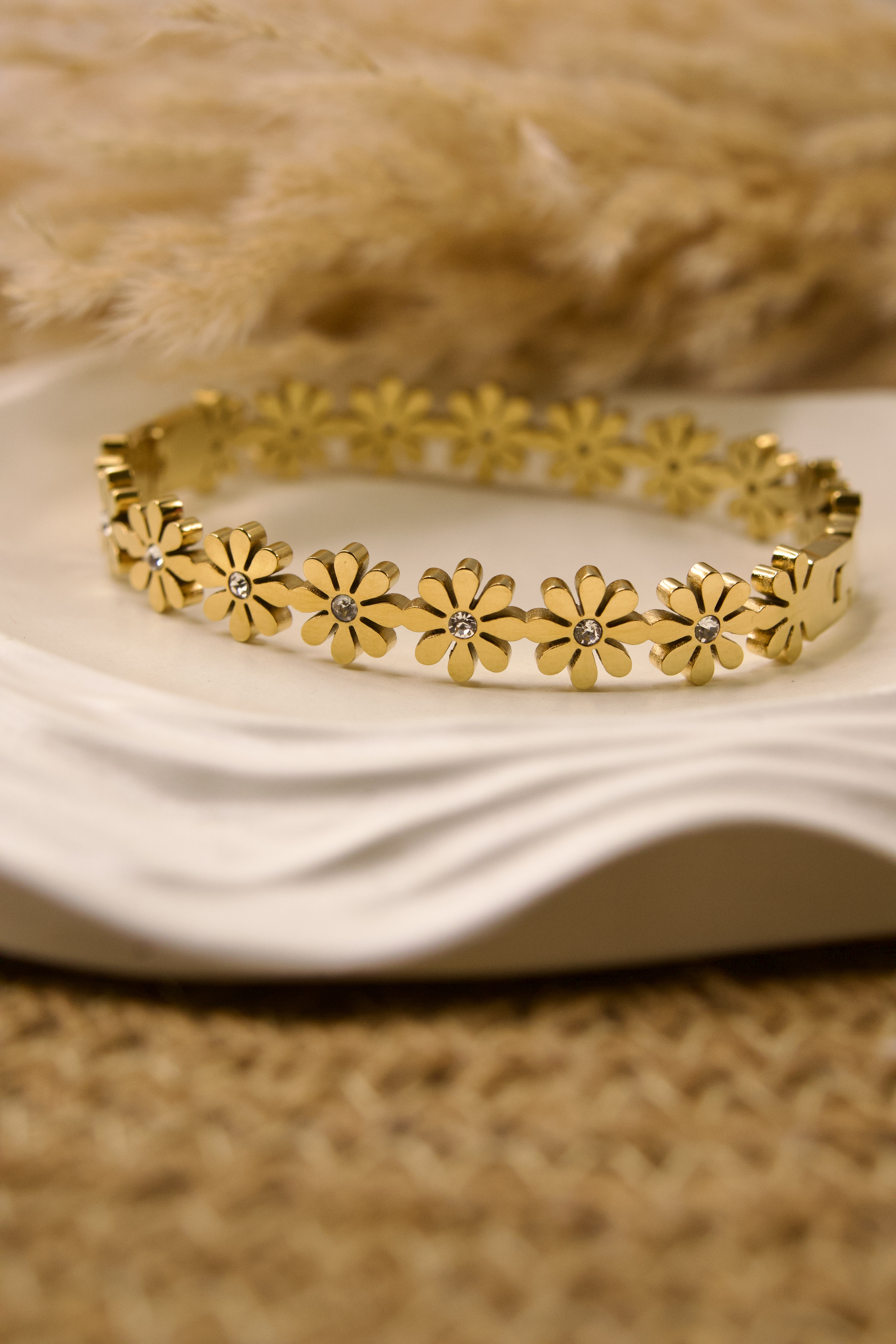 Gold Floral Bracelet