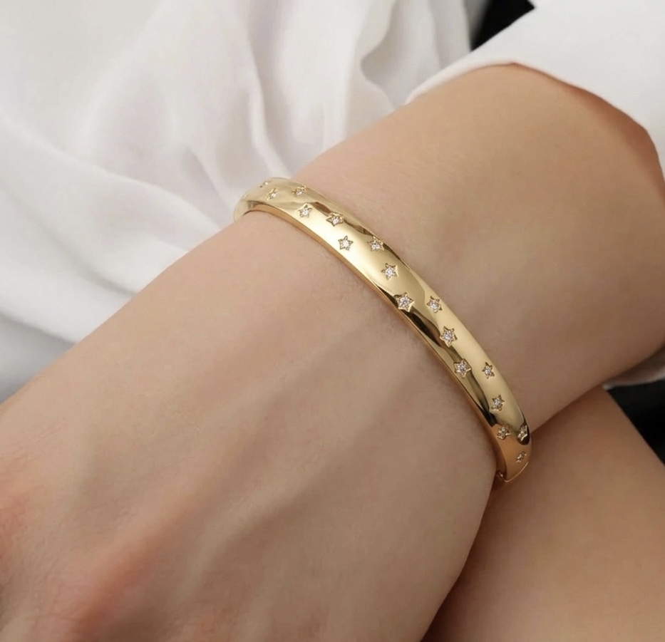 Gold Star Bangle