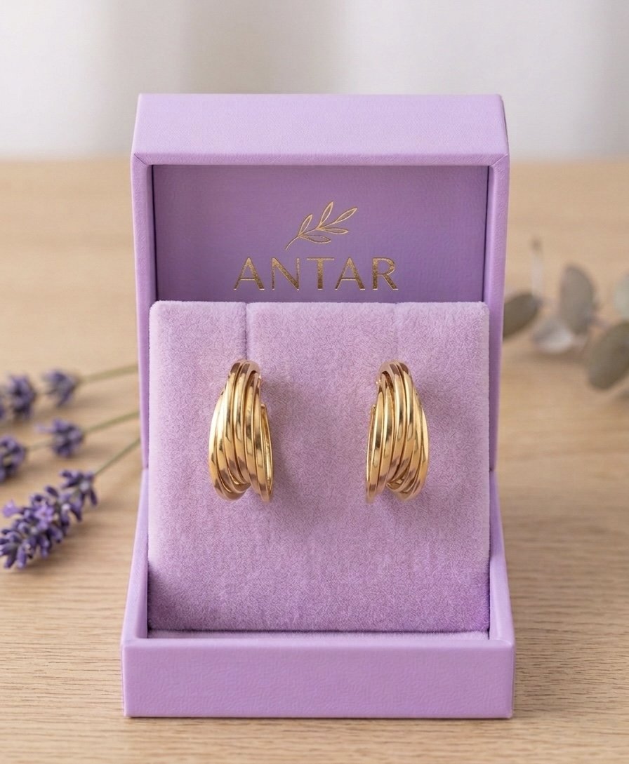 Gold Plated Hoop Earrings
