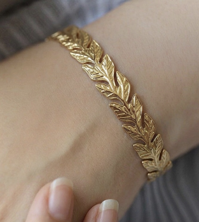 Gold Leaf Bracelet