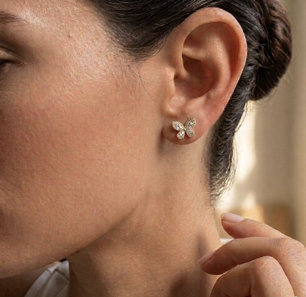 Butterfly Stud Earrings