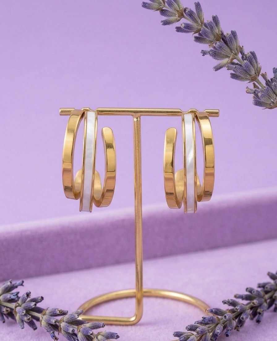 Gold Plated Hoop Earrings