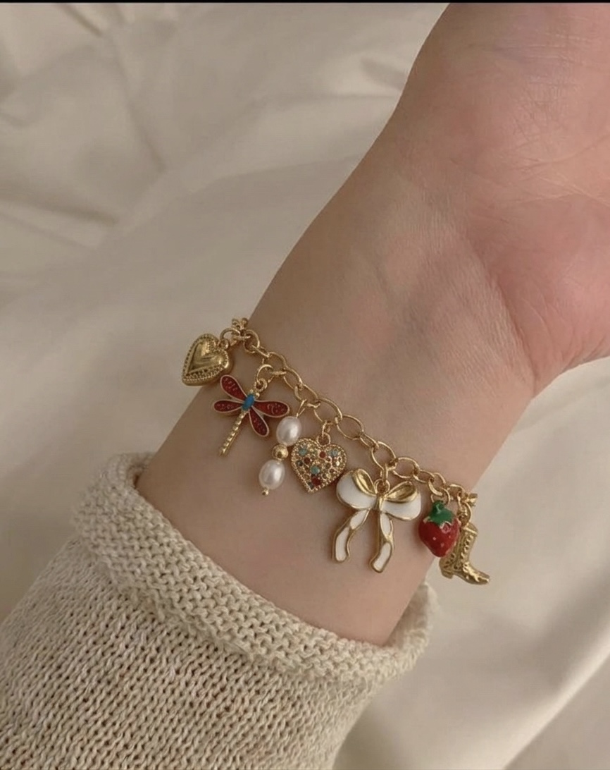 Bow Charm Bracelet