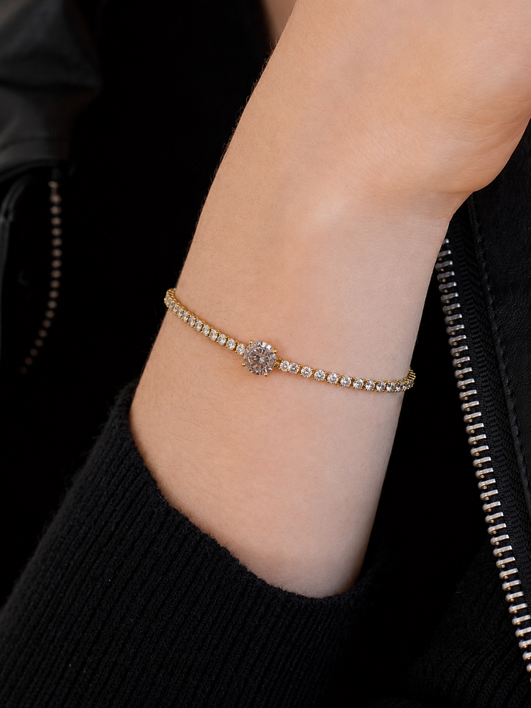 Gold Crystal Bracelet