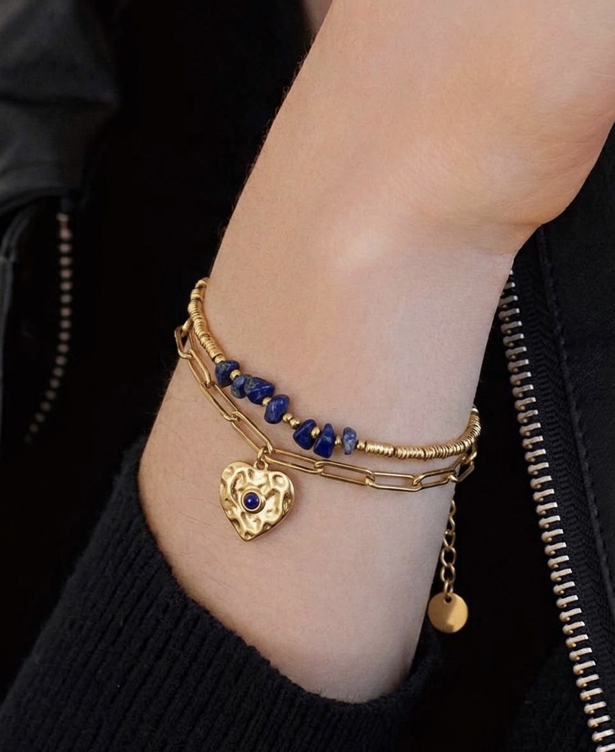 LApix Stone Double Layer Bracelet 