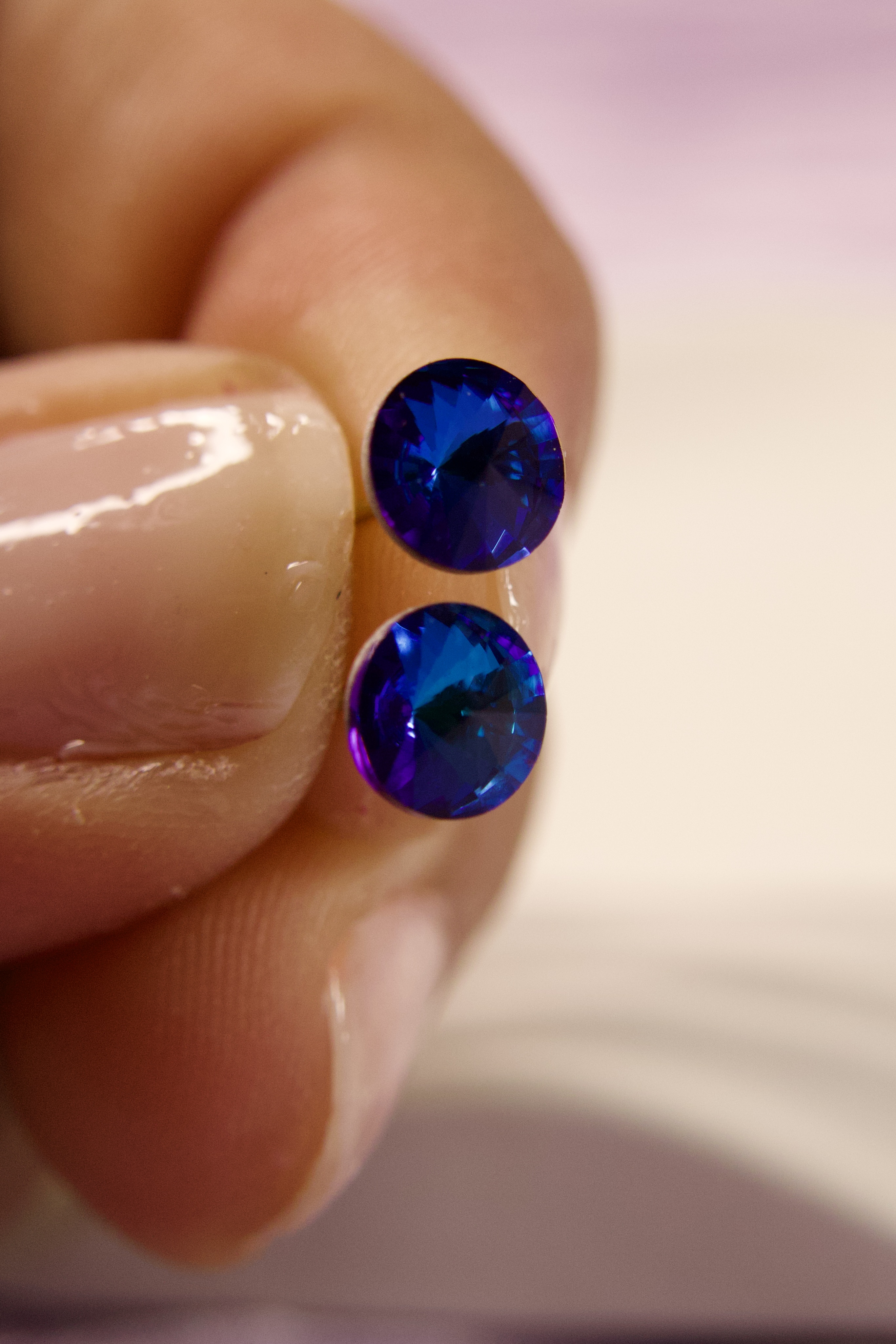 Blue Stud Earrings
