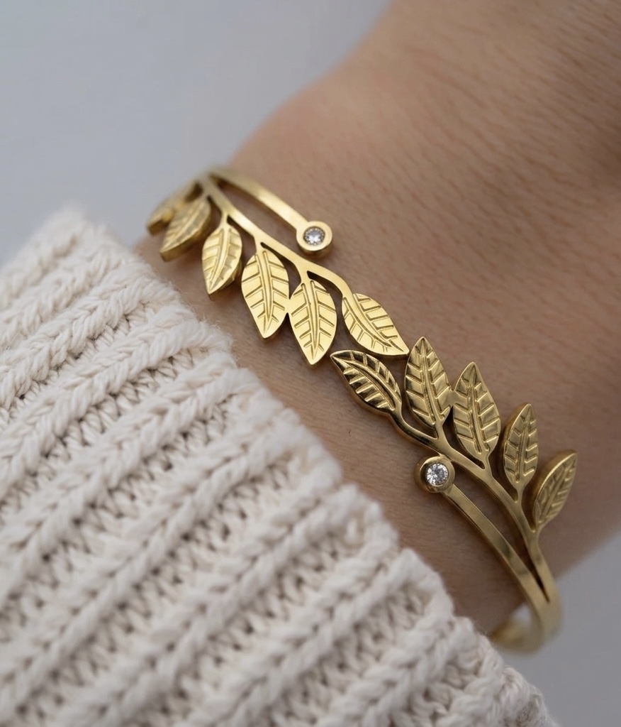 Gold Leaf Bracelet