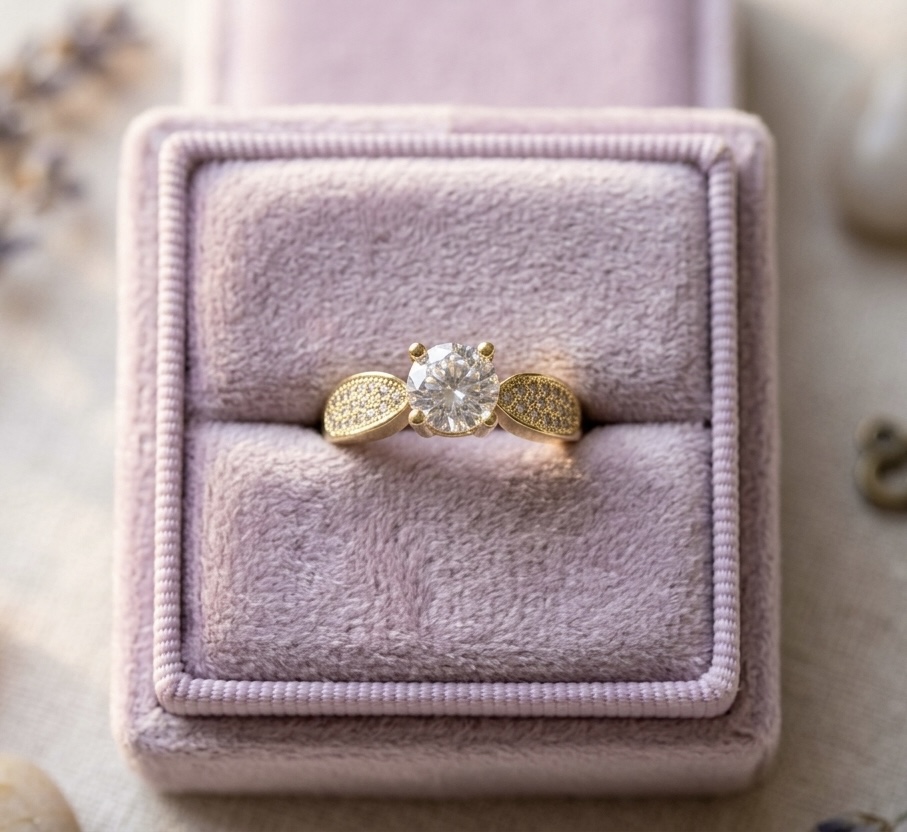 Elegant Gold Diamond Ring