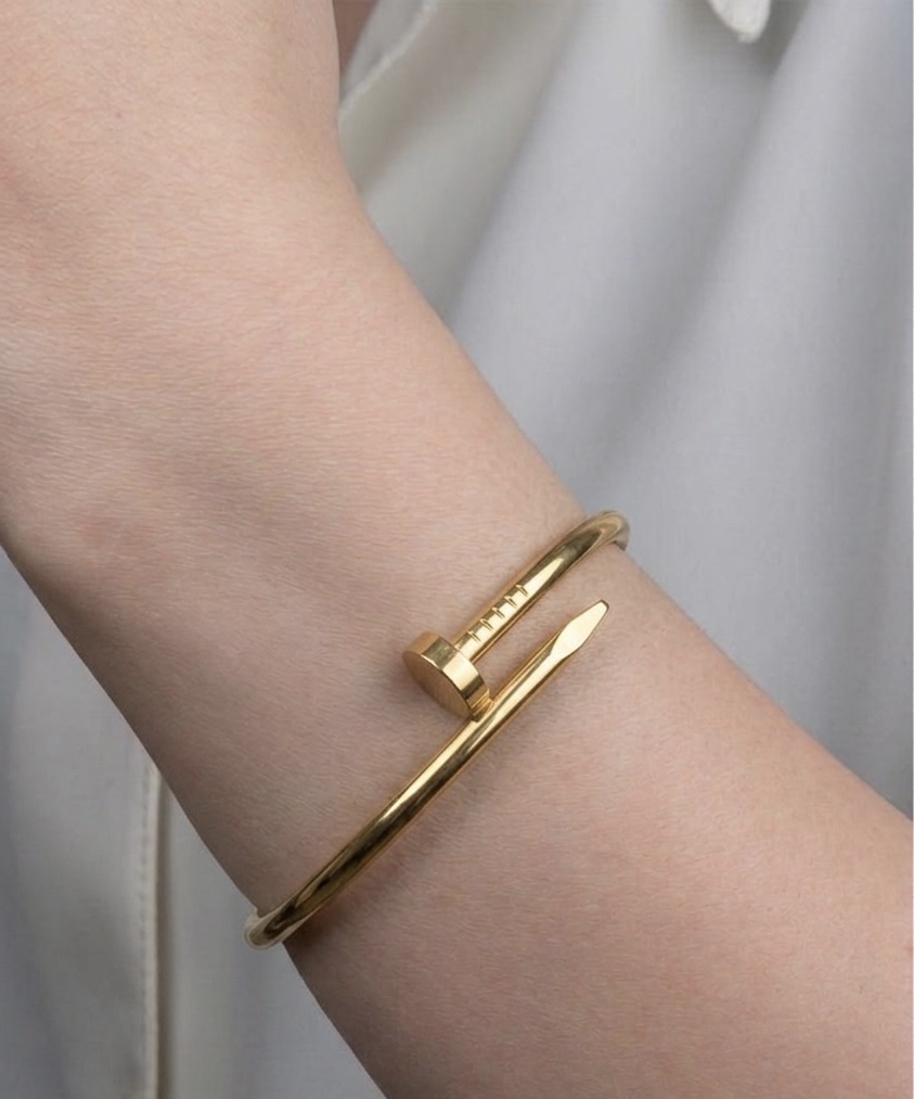 Gold Nail Bracelet