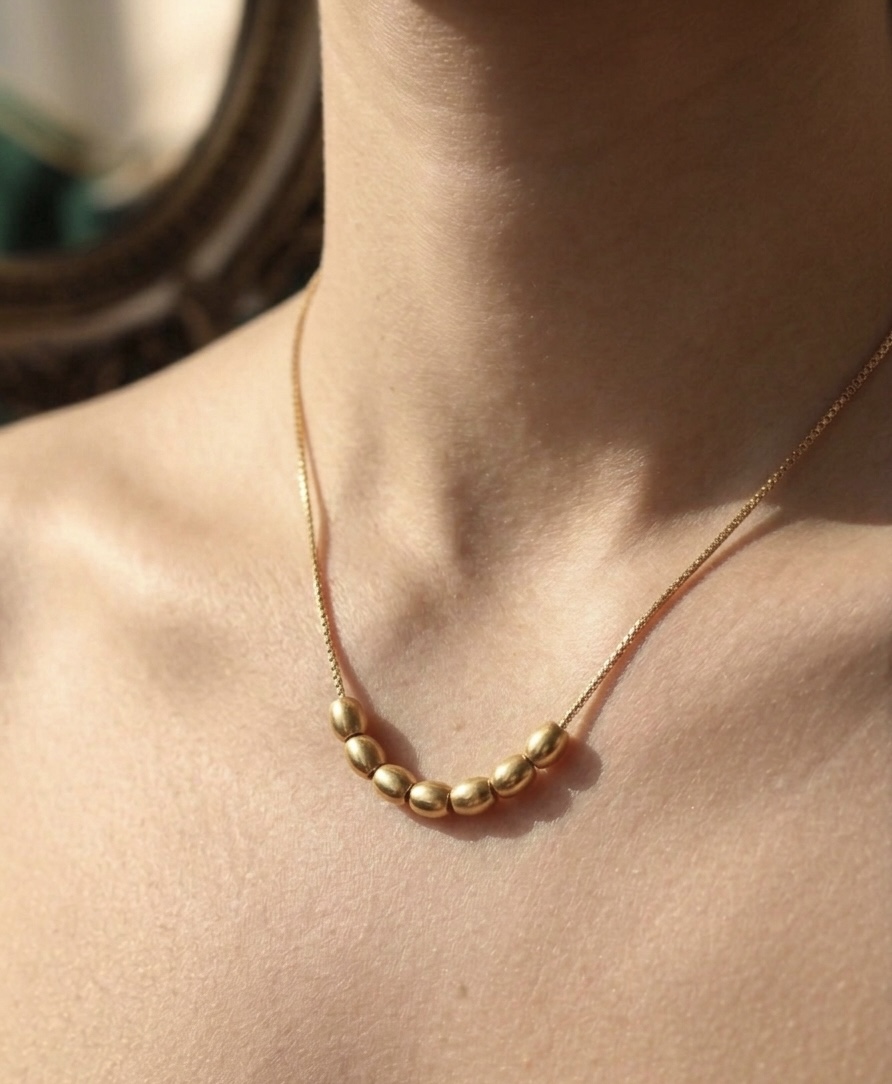 Gold Bead Necklace
