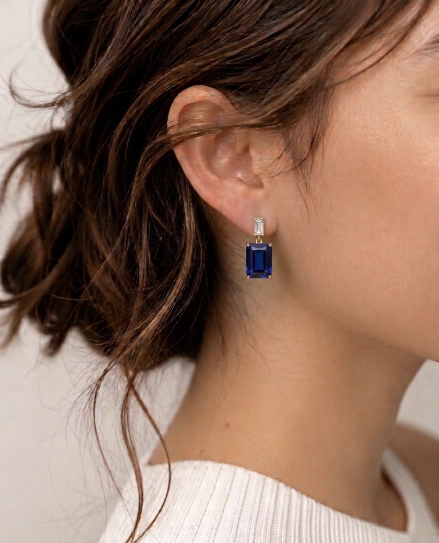 Blue Stone Earrings