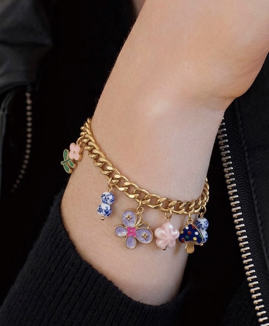 Gold Charm Bracelet