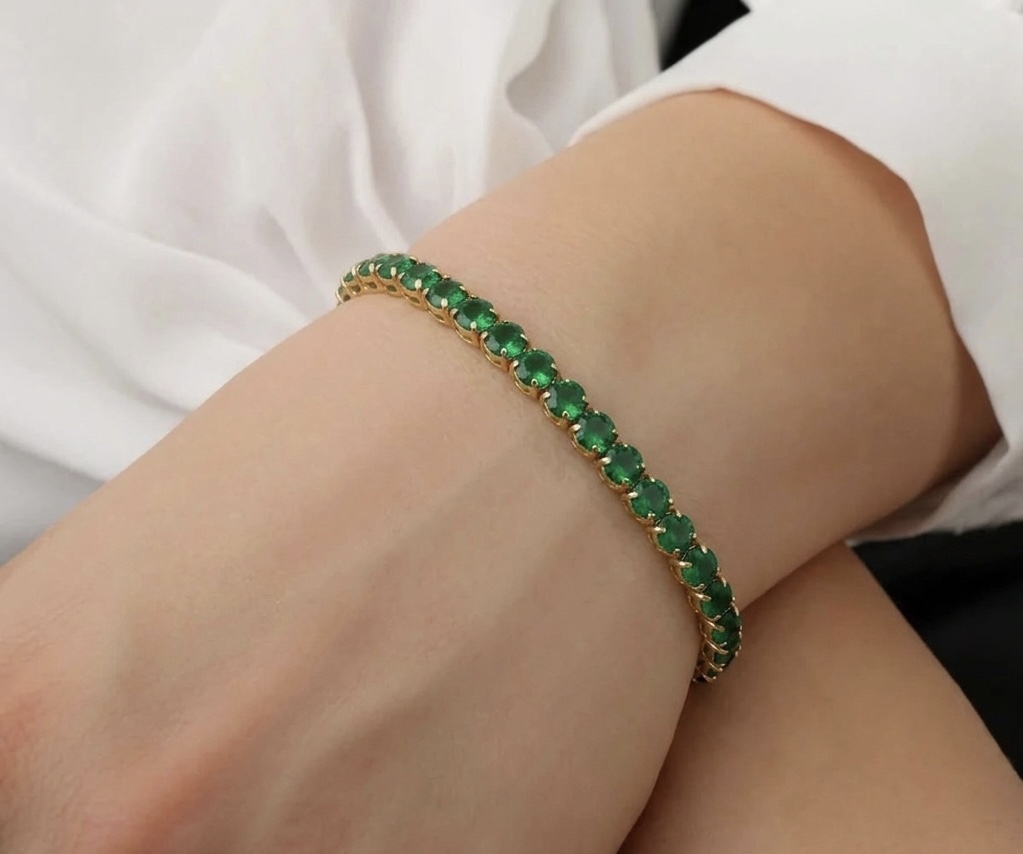 Emerald Tennis Bracelet