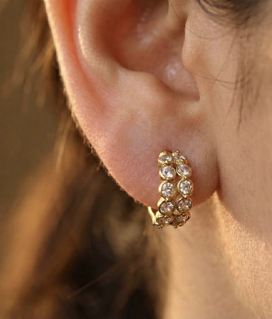 Gold Plated Hoop Earrings