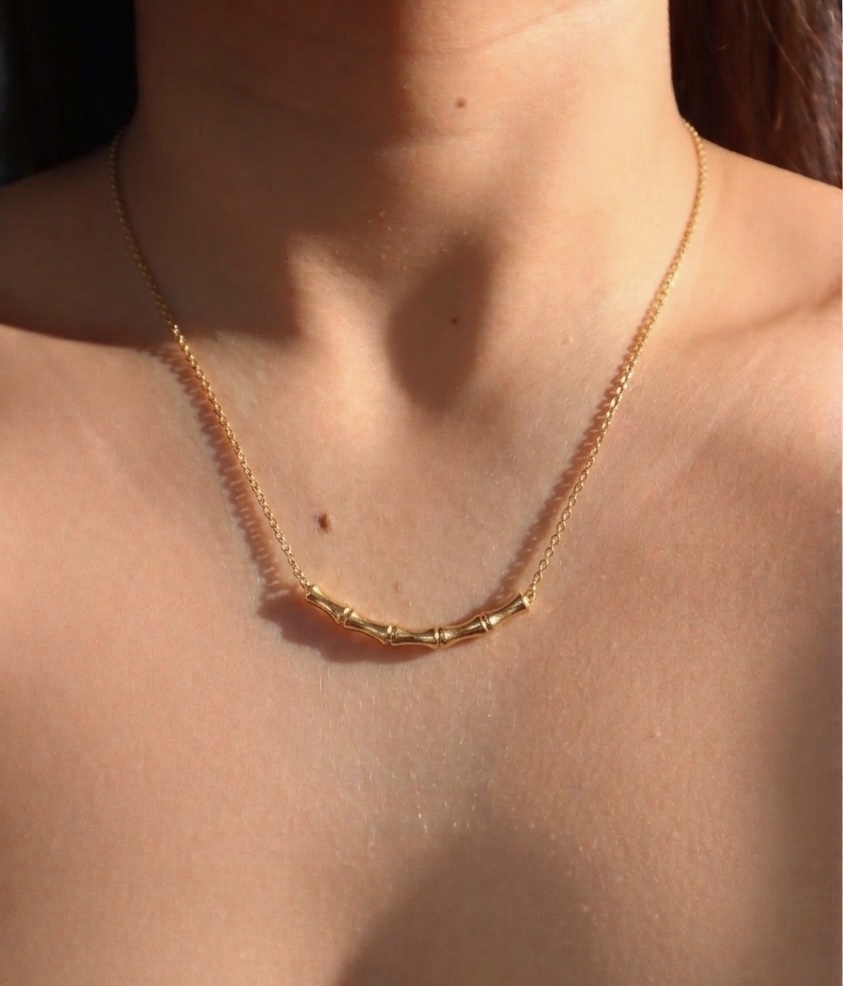 Barbed Wire Gold Necklace