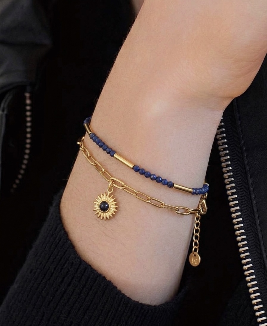 Lapis double layer Bracelet