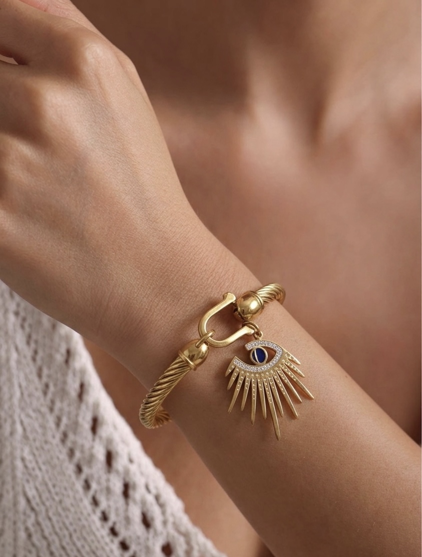 Evil Eye Gold Bracelet