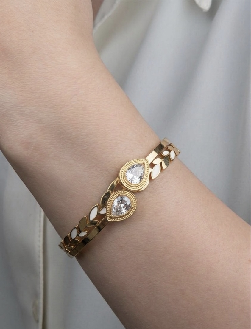Gold Plated Crystal Bracelet