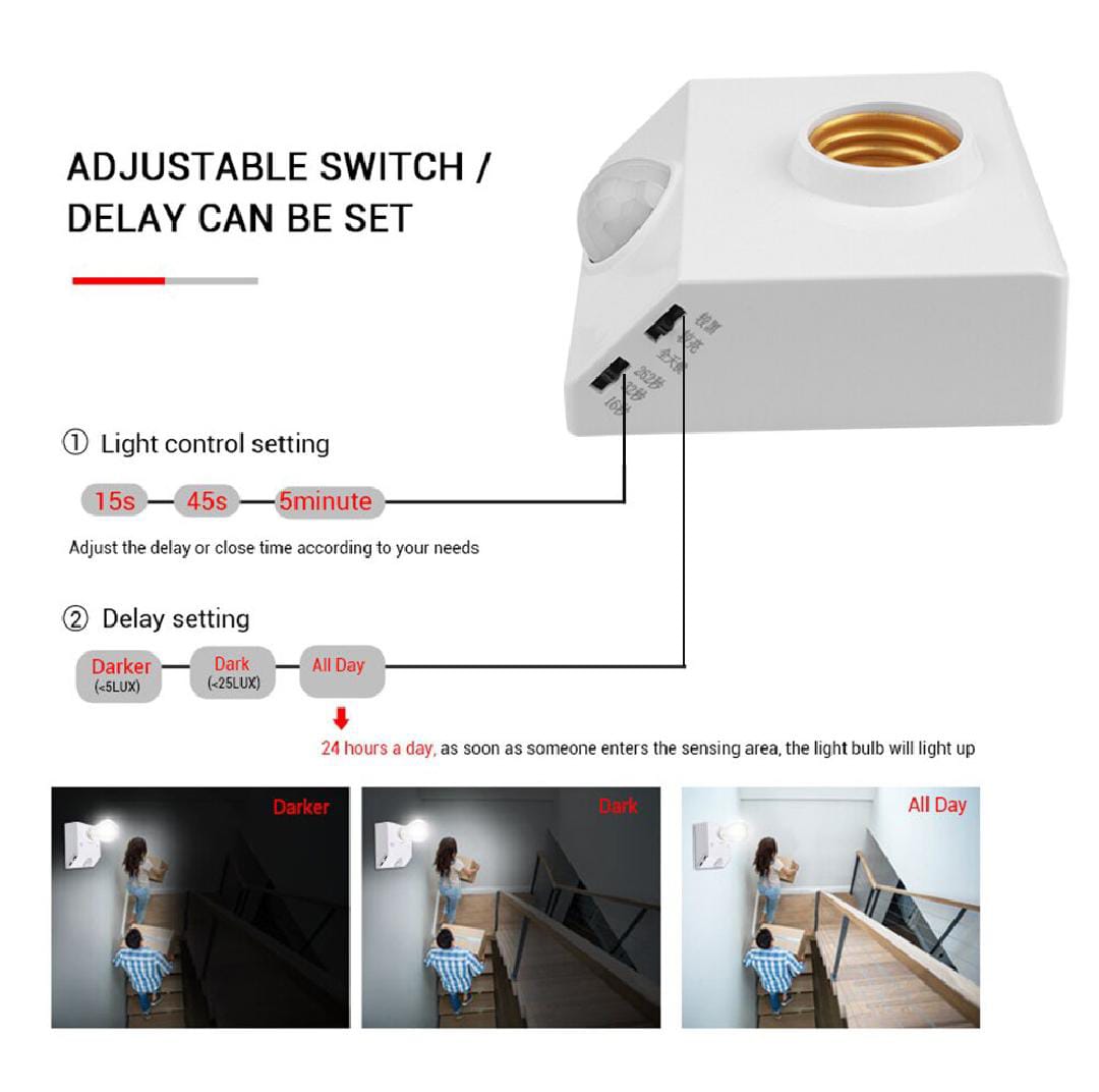 Automatic Human Body Infrared PIR Sensor Bulb