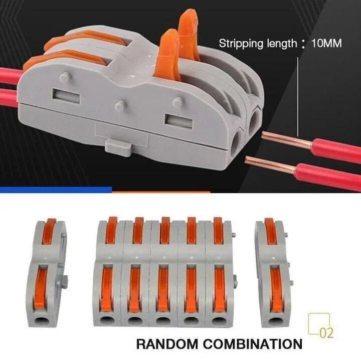 Pack Of 5 - Quick Connection Terminal Wire Connectors