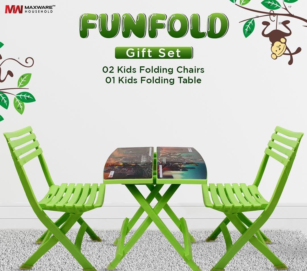 Kids Folding Portable (1 Table + 2 Chairs)