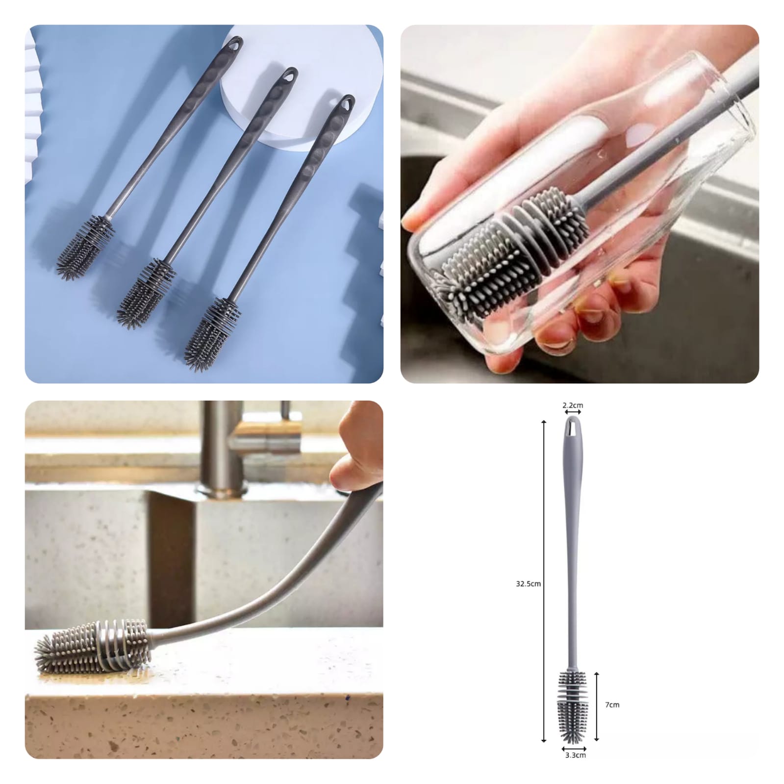 Silicone Bottle Cleaning Brush