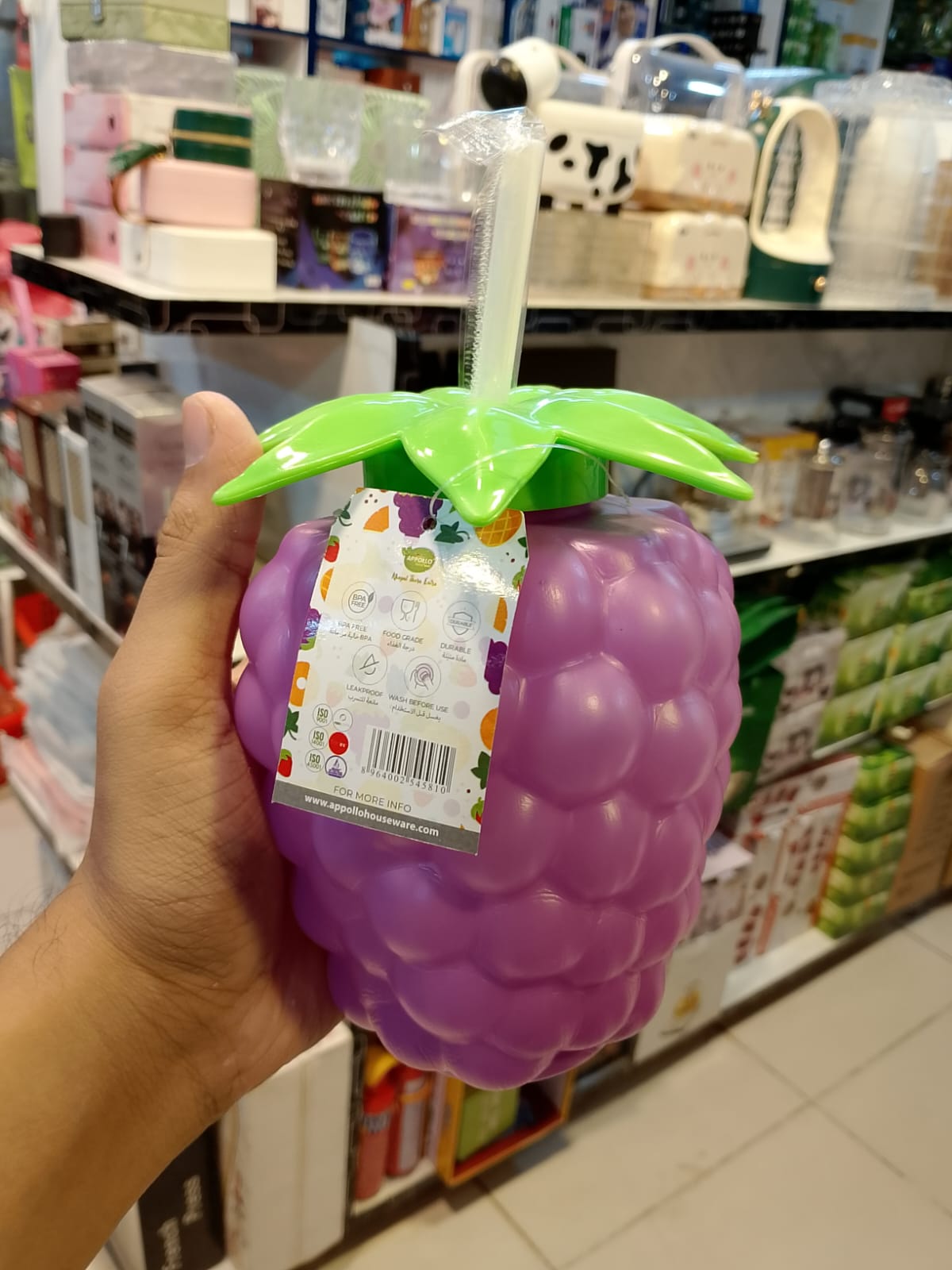 Kids Fruit Straw Bottle 