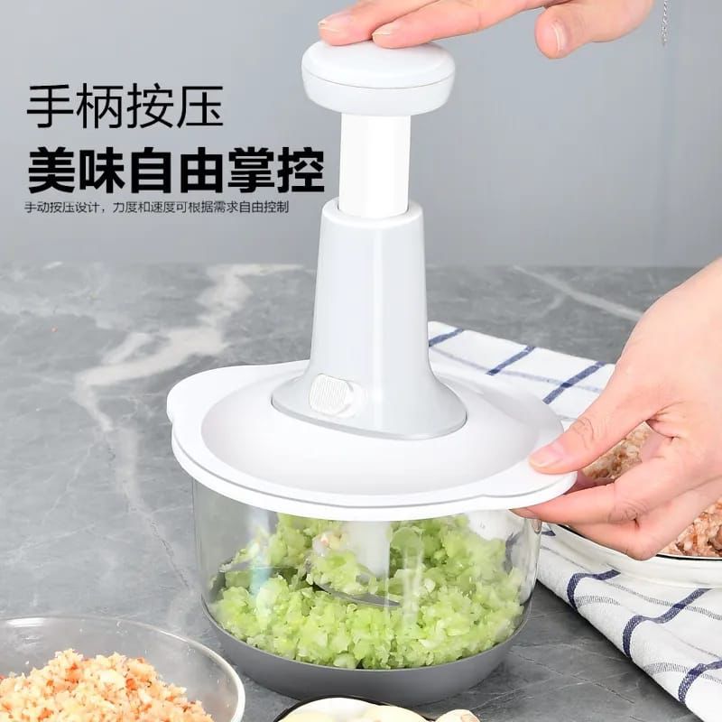 1.5 Litre Push Chopper with Beater & Lock