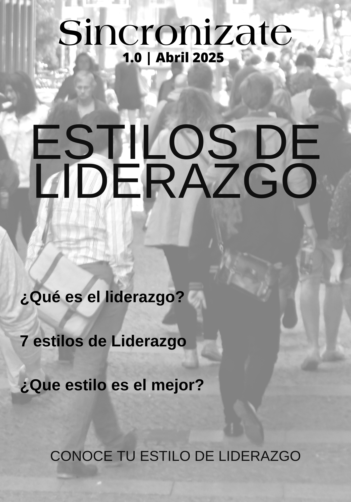 Revista Sincronízate No. 1 - Estilos de Liderazgo