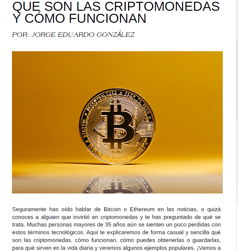 Revista Sincronízate No. 5 - Criptomonedas