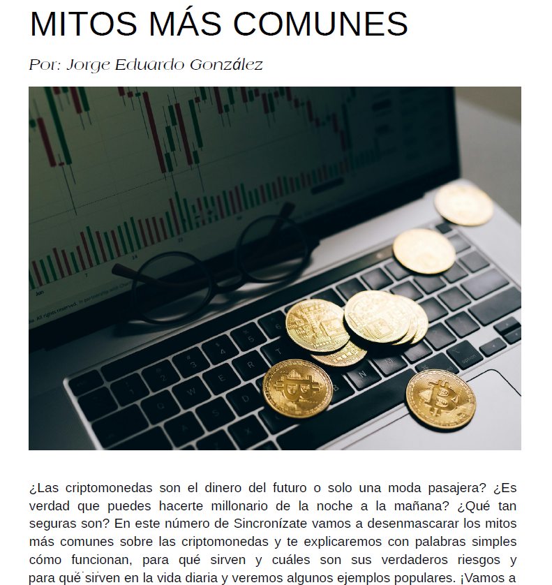 Revista Sincronízate No. 5 - Criptomonedas