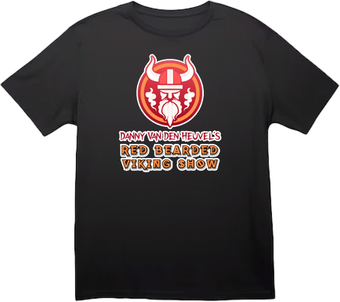 Red Bearded Viking Show - Logo - Official Tee (Black)