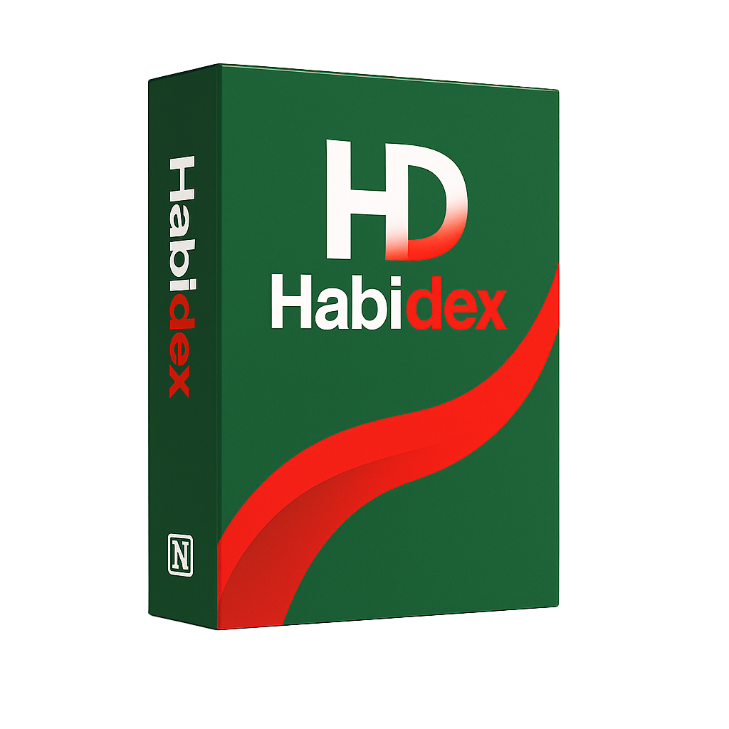 Habidex – Plantilla de Hábitos para Notion (sin editar tablas)