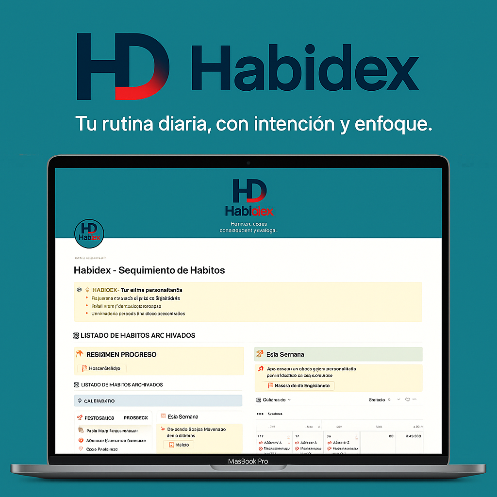 Habidex – Plantilla de Hábitos para Notion (sin editar tablas)