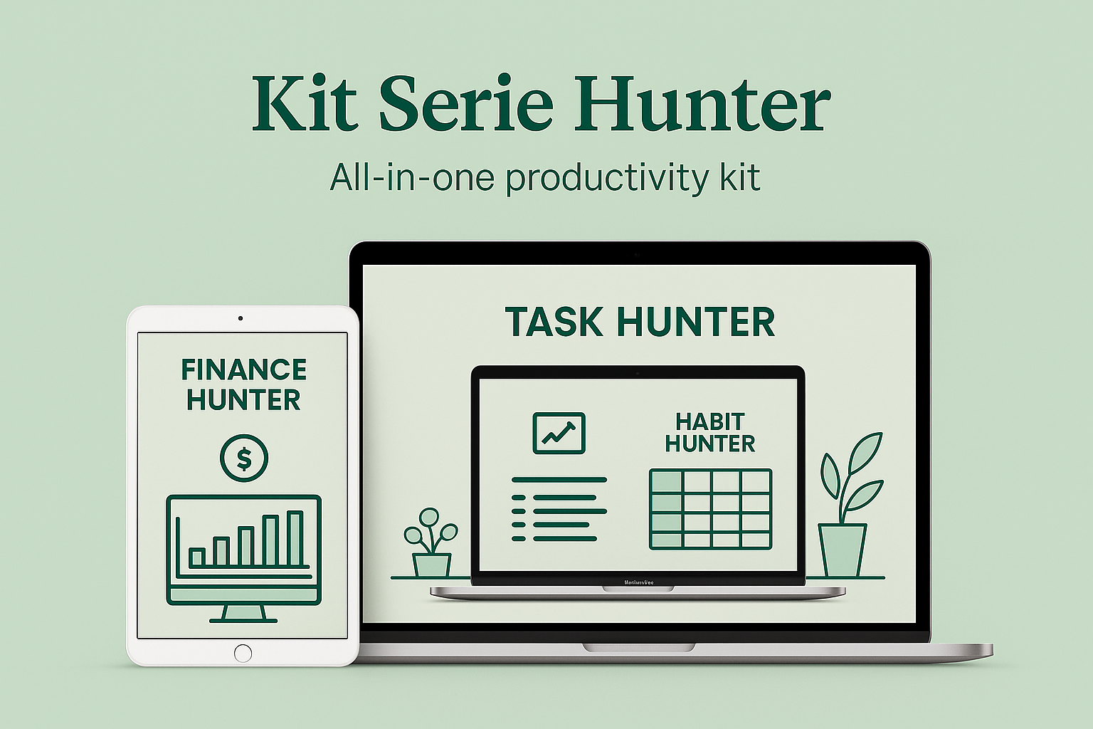 Kit Completo Serie Hunter Notion | Organiza tu Vida y Negocio