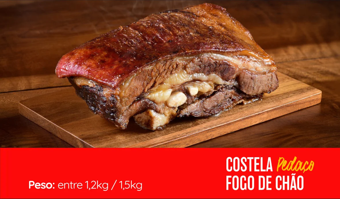 Costela Fogo de Chão Inteira - 1 KG