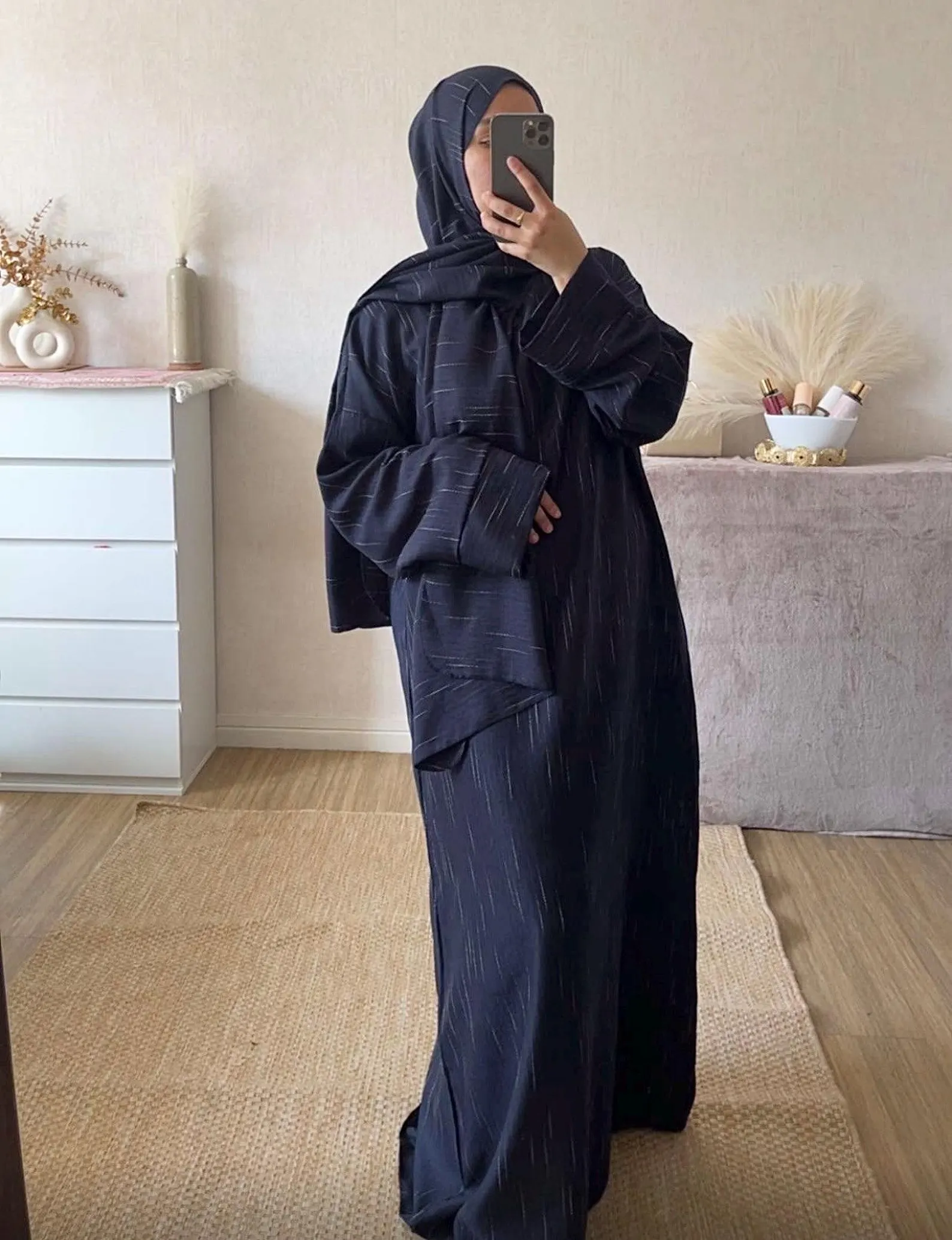 ABAYA VOILE INTÉGRÉ