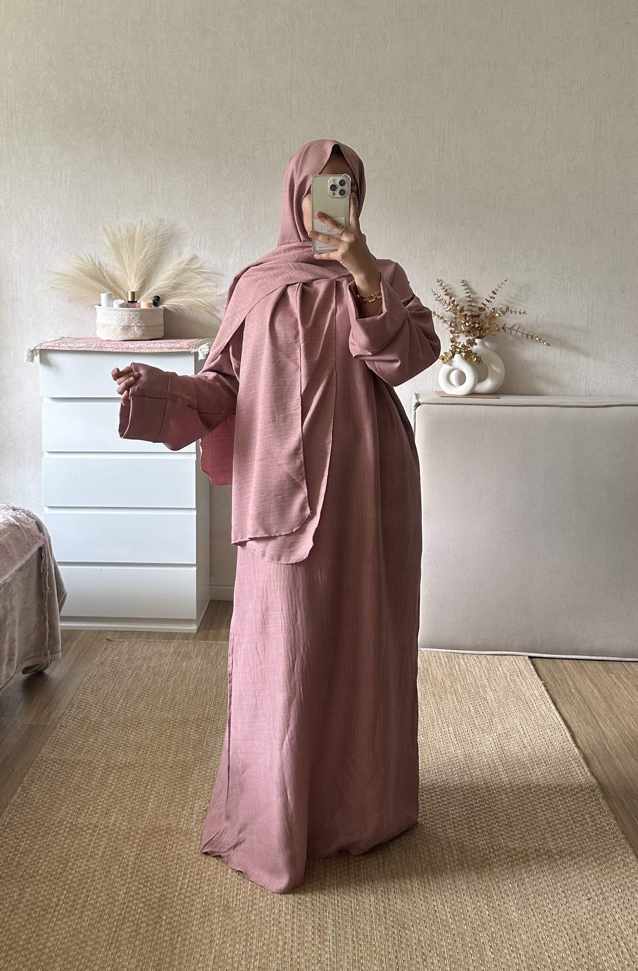 ABAYA VOILE INTÉGRÉ