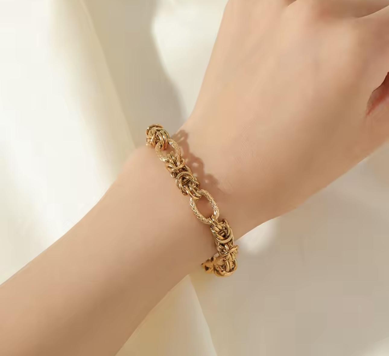 Bracelet torsadé épais 
