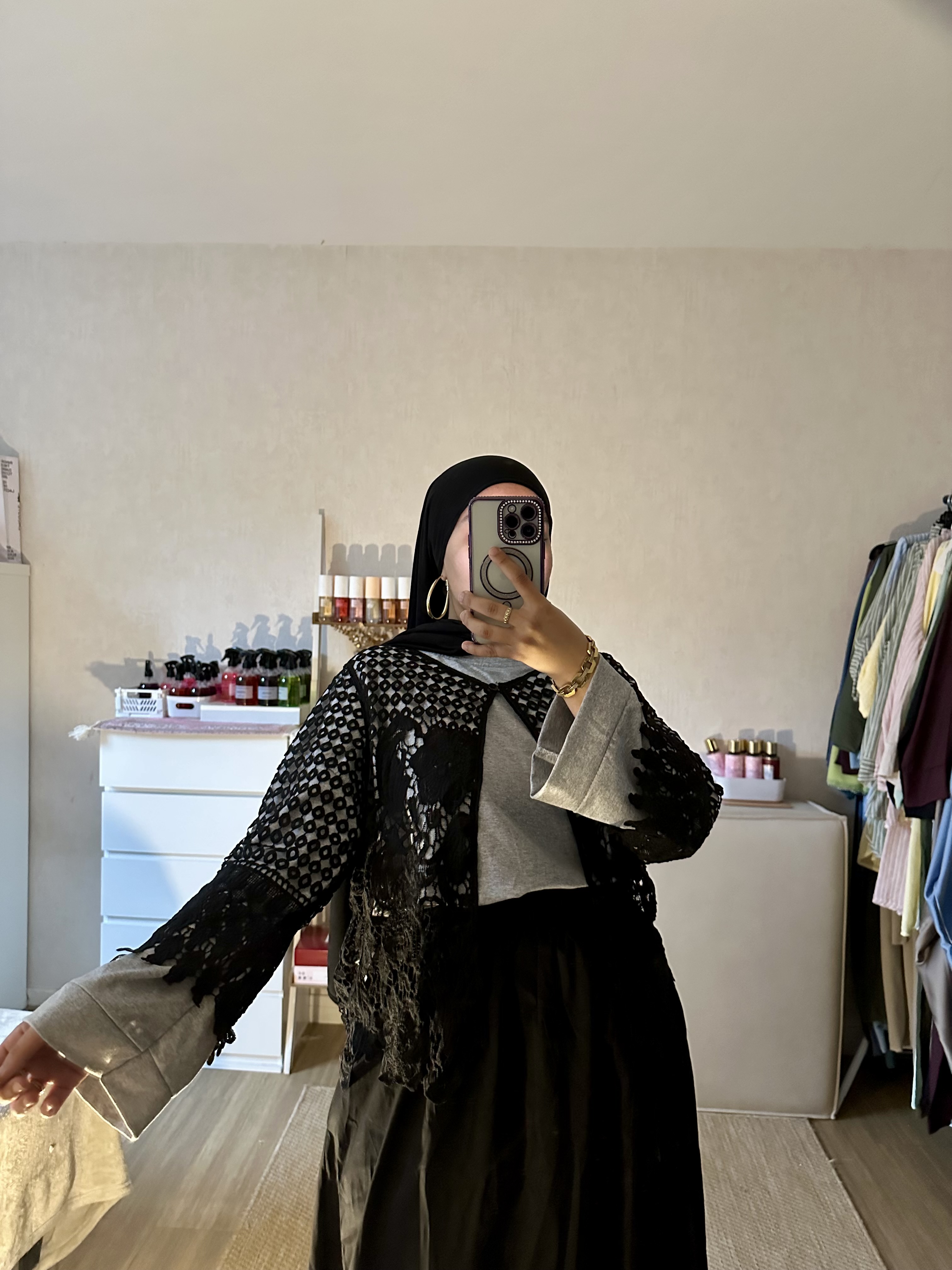 Chemise en dentelle crochet 