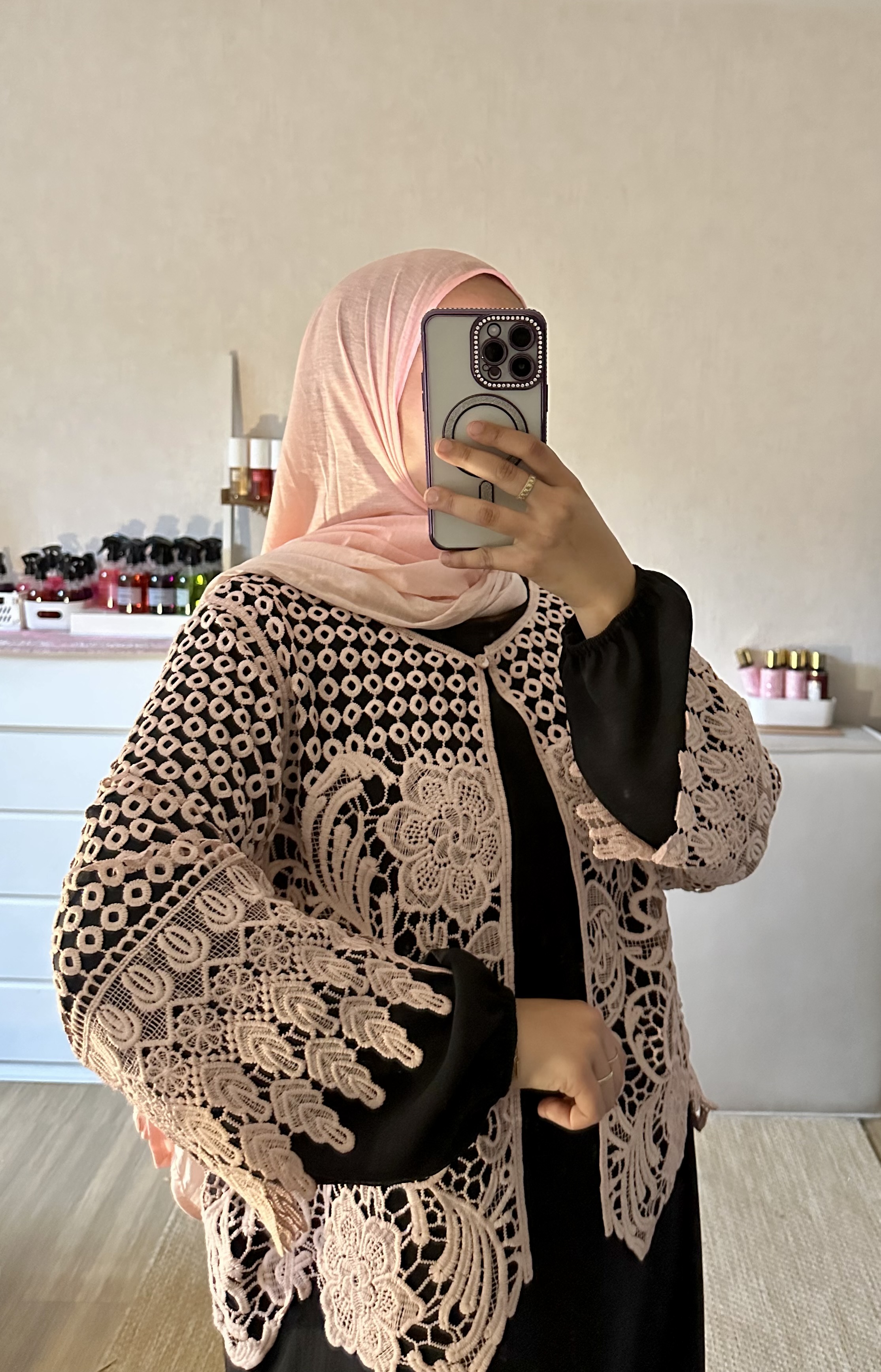 Chemise en dentelle crochet 