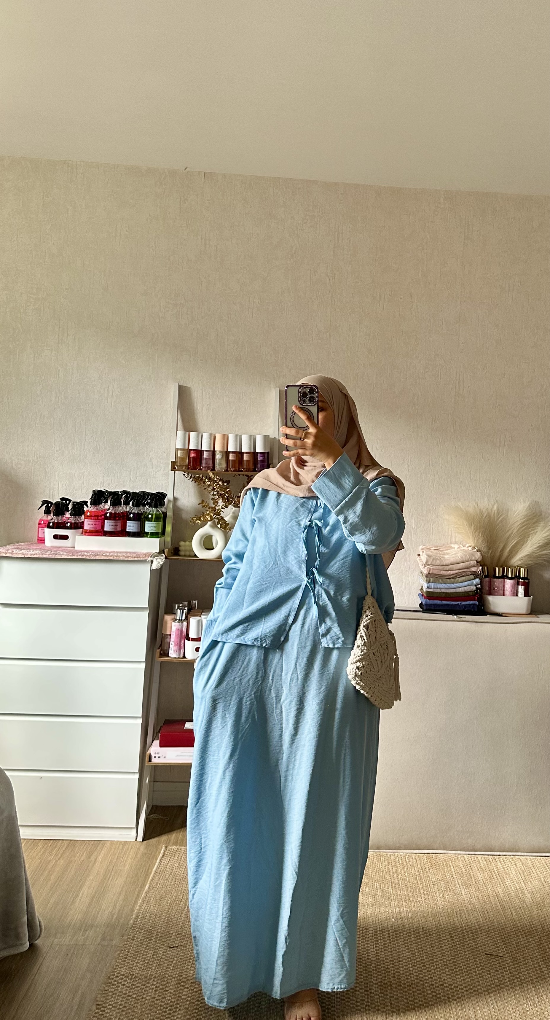 Robe gilet lacet 