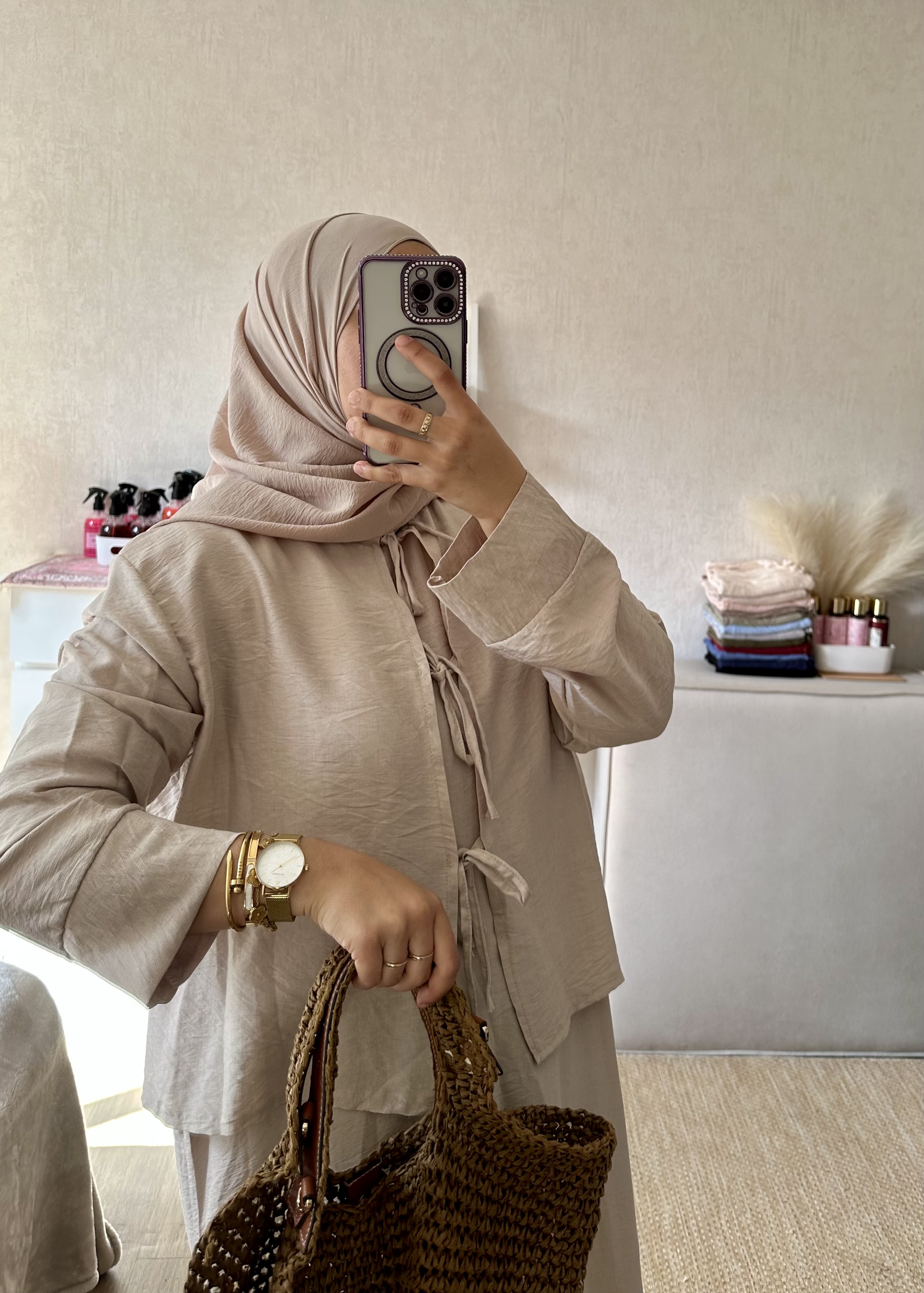 Robe gilet lacet