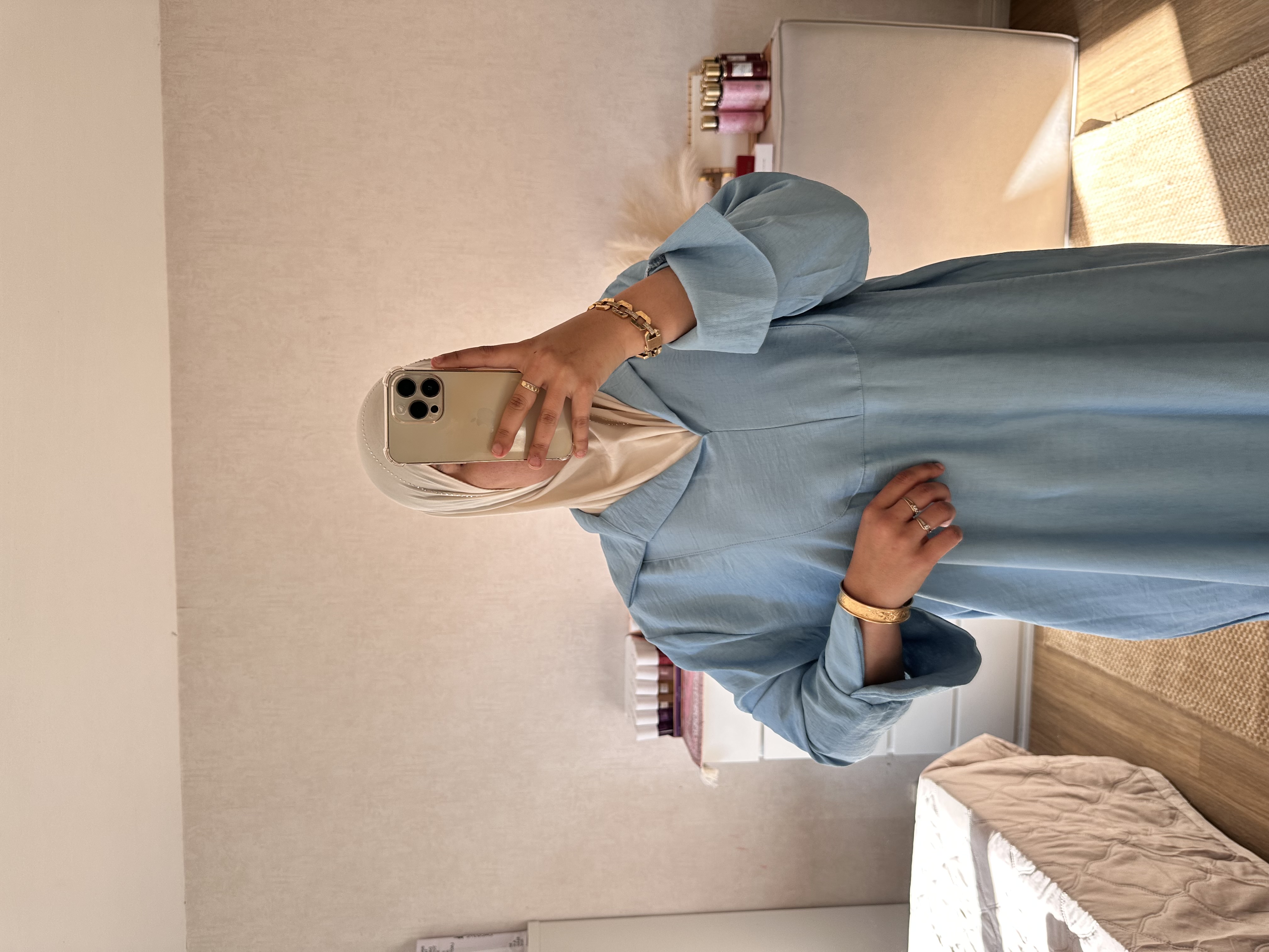 Robe longue col V