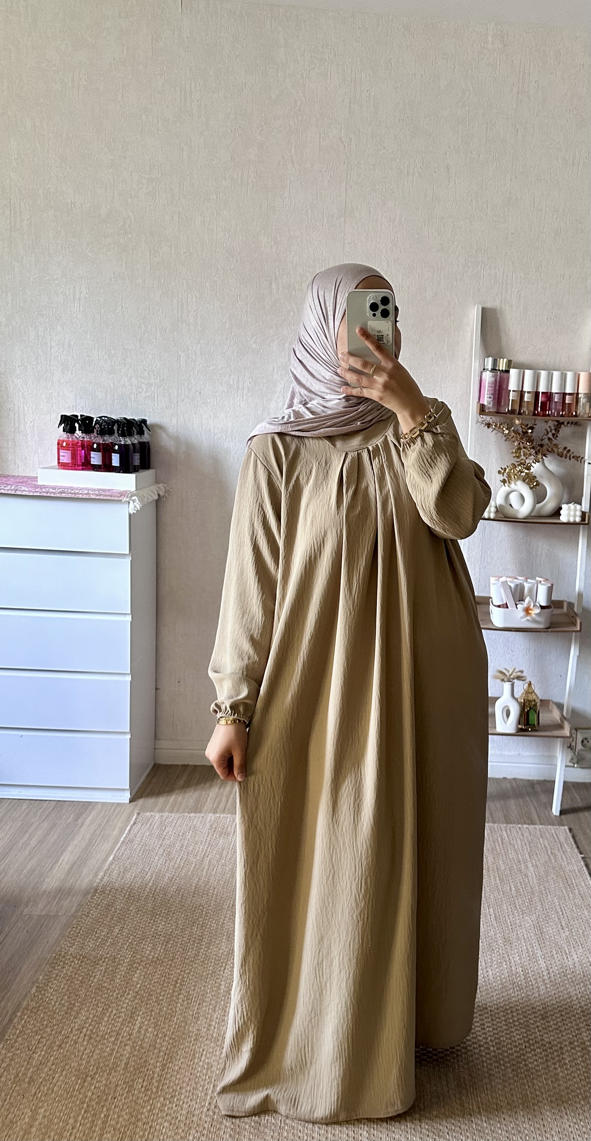 Robe col plissé 