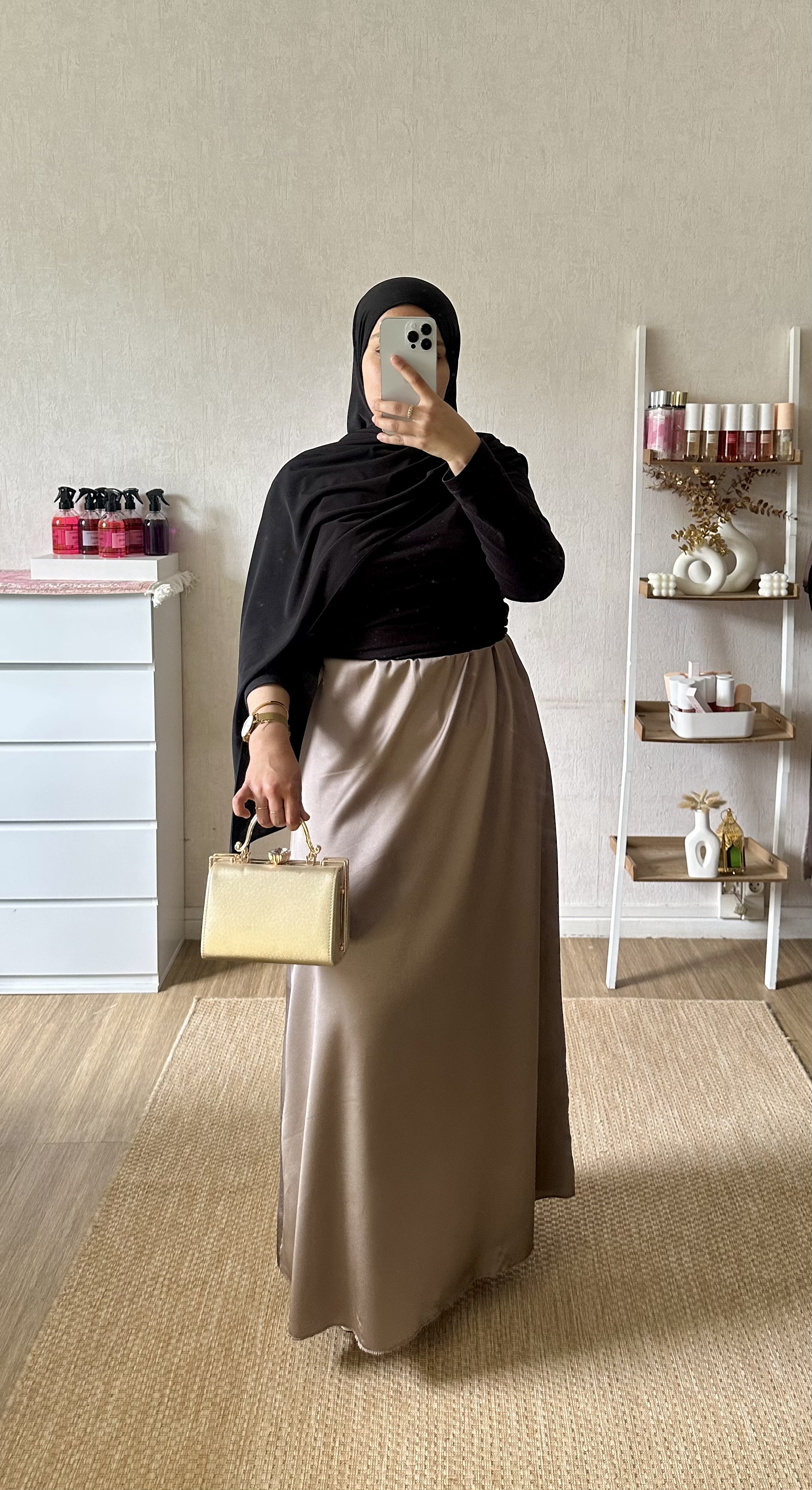 Jupe satin 