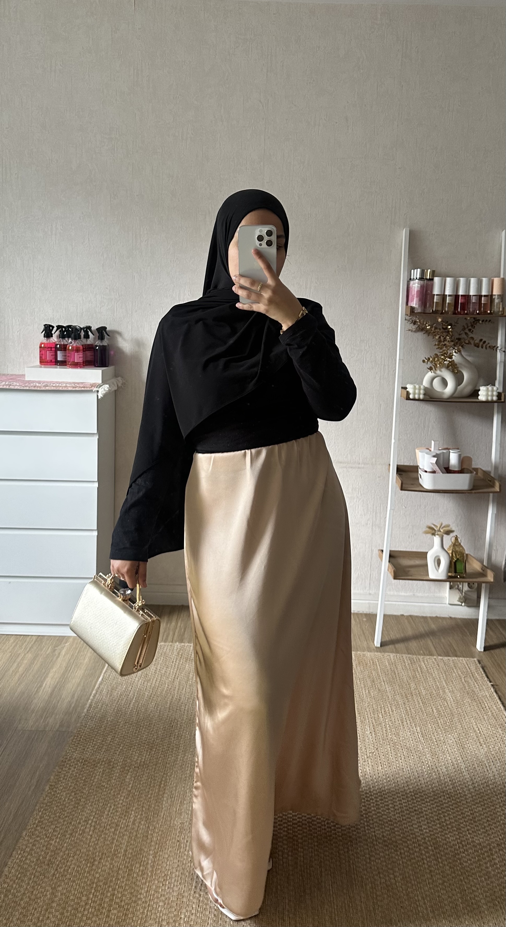 Jupe satin 
