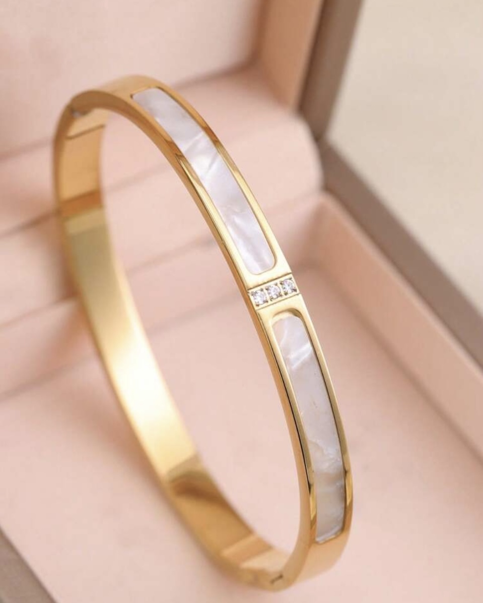 Bracelet jonc coquillage